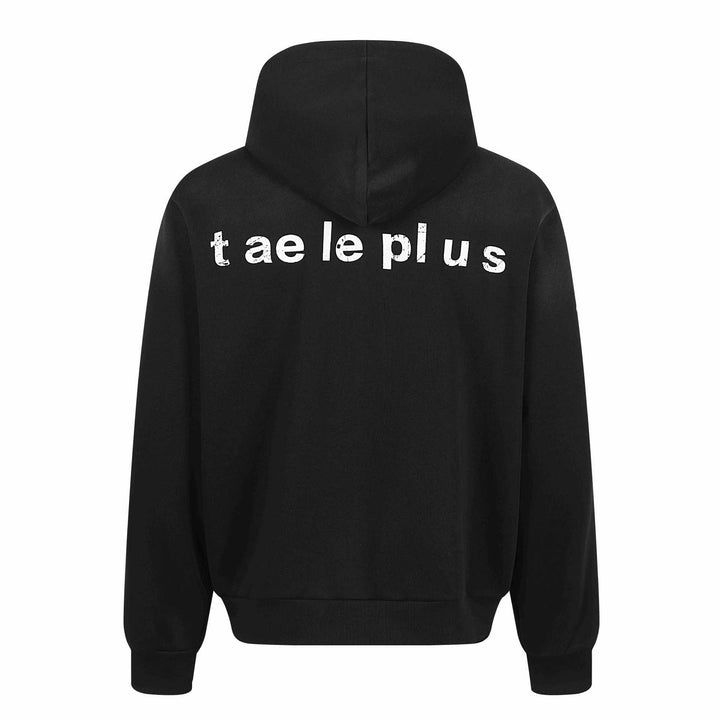 Damen Zip-Hoodie mit gesticktem Einhorn-Motiv und Musikpatch Echoarchiv