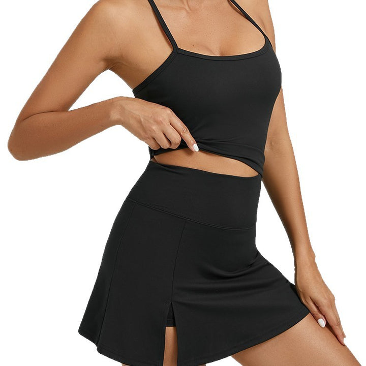 Damen Sportliches Tanktop mit kombiniertem Minirock Echo Archiv