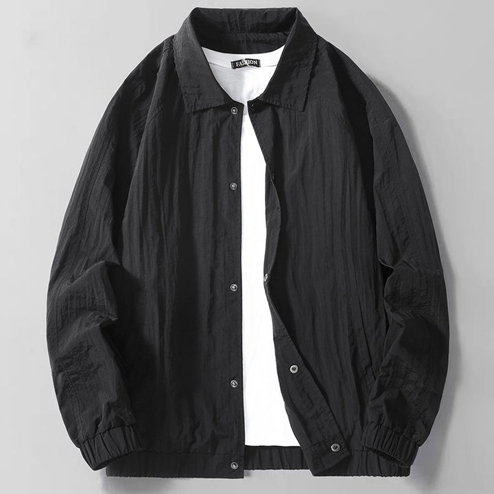 Herren leichte Übergangsjacke mit elastischen Bündchen Echoarchiv