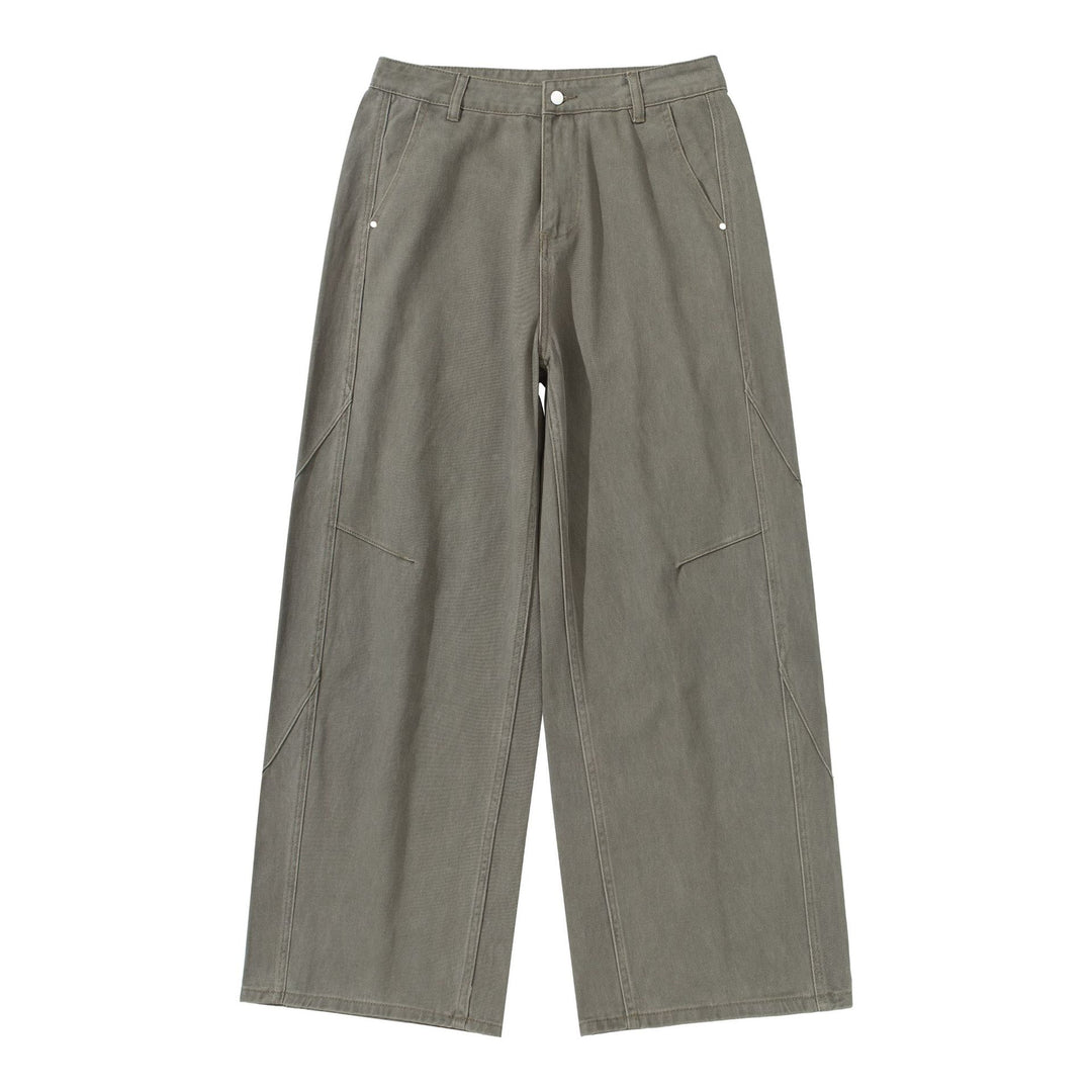 Damen Hochtaillierte Utility-Culotte-Hose mit weitem Bein und aufgesetzten Taschen Echoarchiv
