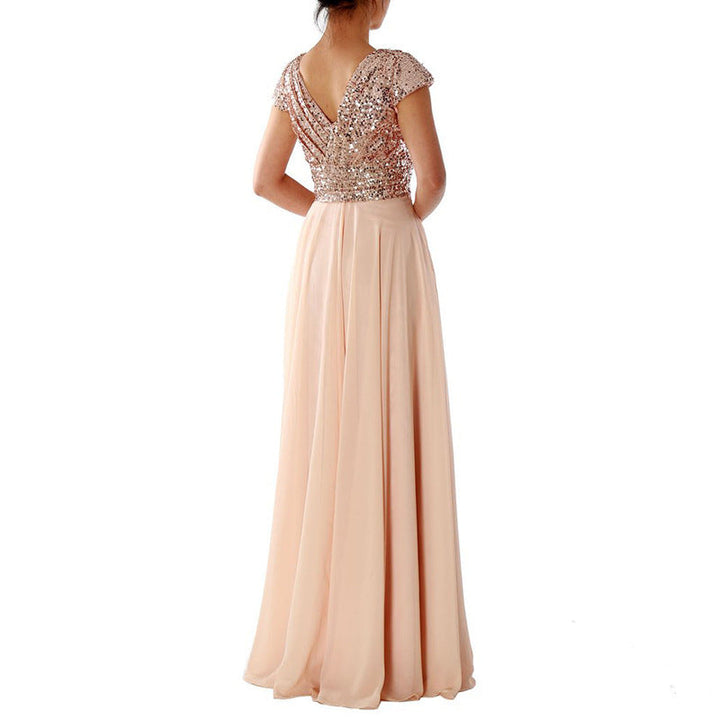 Damen Abendkleid mit funkelndem Oberteil Echoarchiv