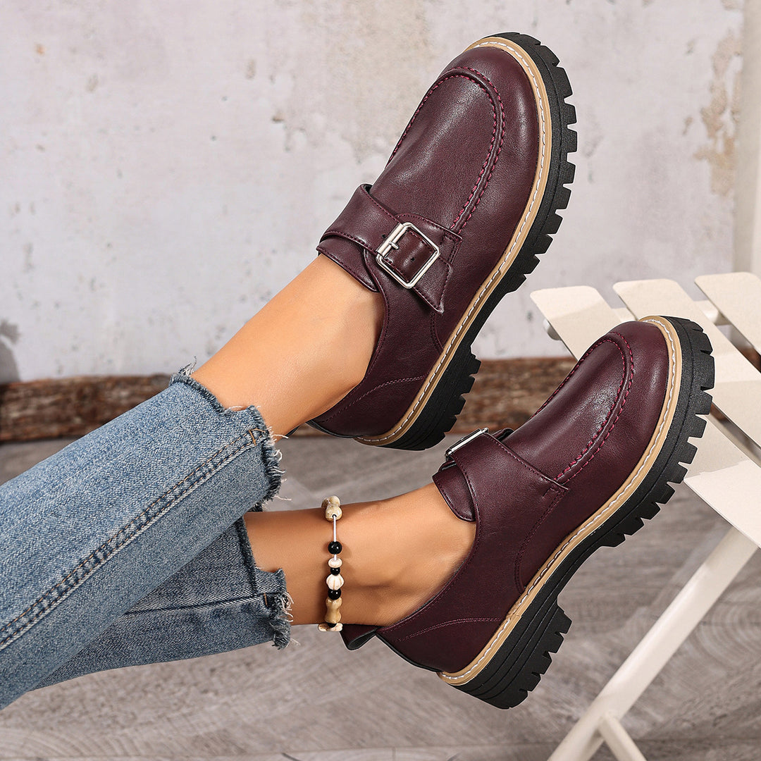 Damen Bequeme und stilvolle Slip-Ons mit Schnallen-Detail – Lioré