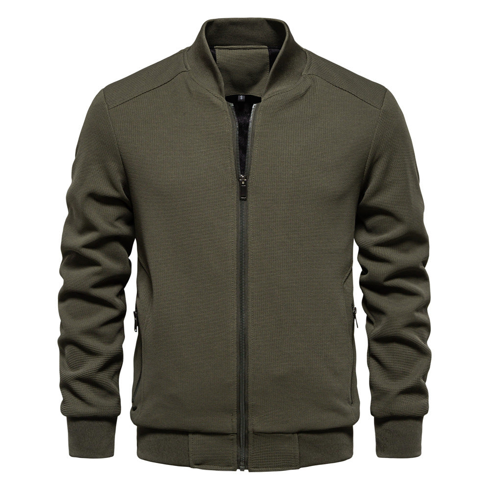 Herren modische Sportjacke mit atmungsaktivem Strukturdesign Echoarchiv