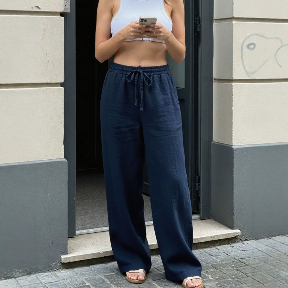 Damen Weite Leinenhose Echo Archiv