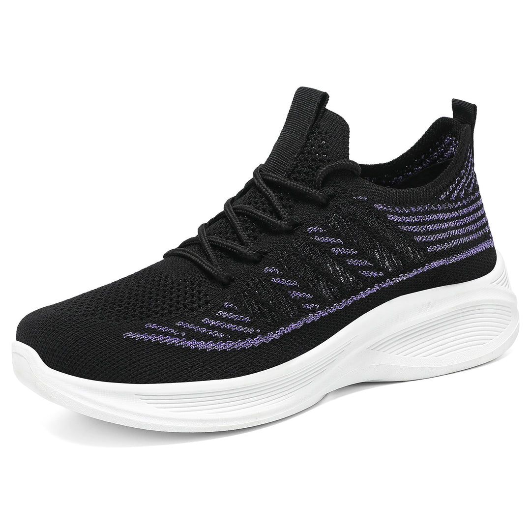 Damen nan ergonomischer Strick-Comfort-Sneaker mit gezielter Belüftung, elastischem Schlupfschaft und stoßabsorbierender Keilsohle Echo Archiv
