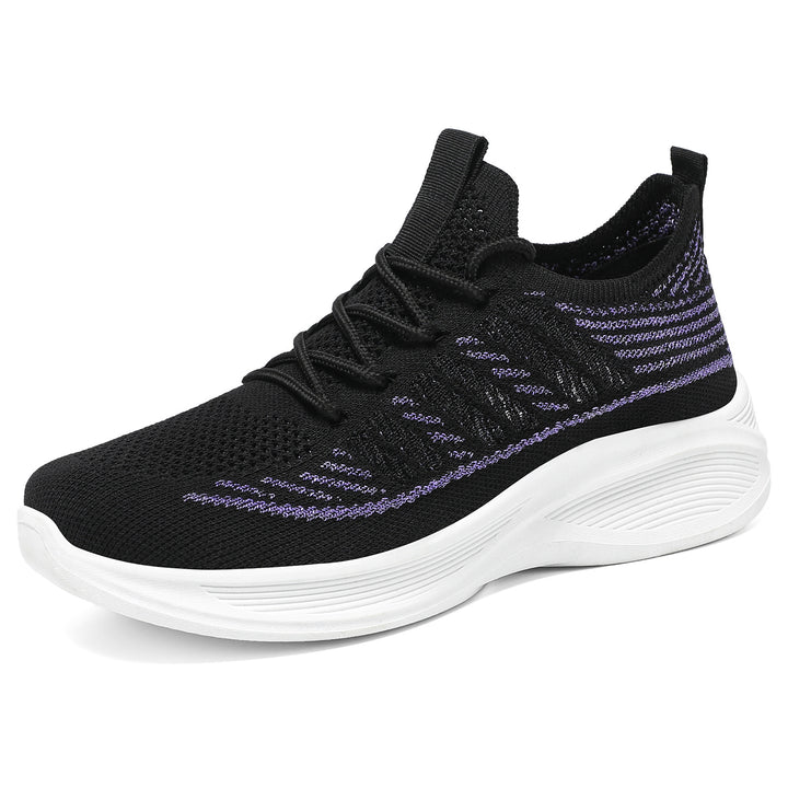 Damen nan ergonomischer Strick-Comfort-Sneaker mit gezielter Belüftung, elastischem Schlupfschaft und stoßabsorbierender Keilsohle Echo Archiv