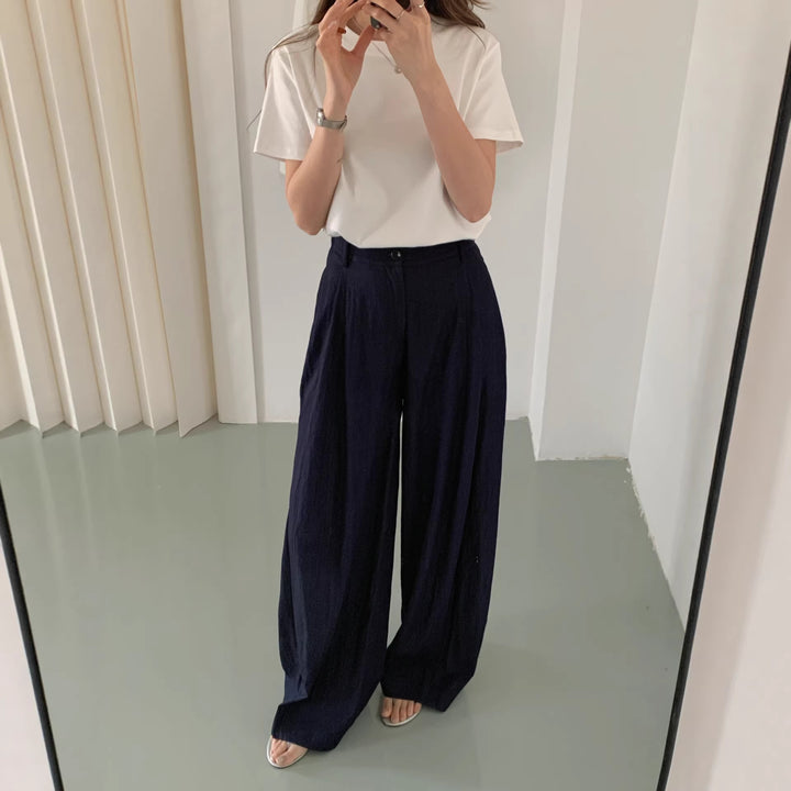 Damen Weite Leinenhose Echo Archiv