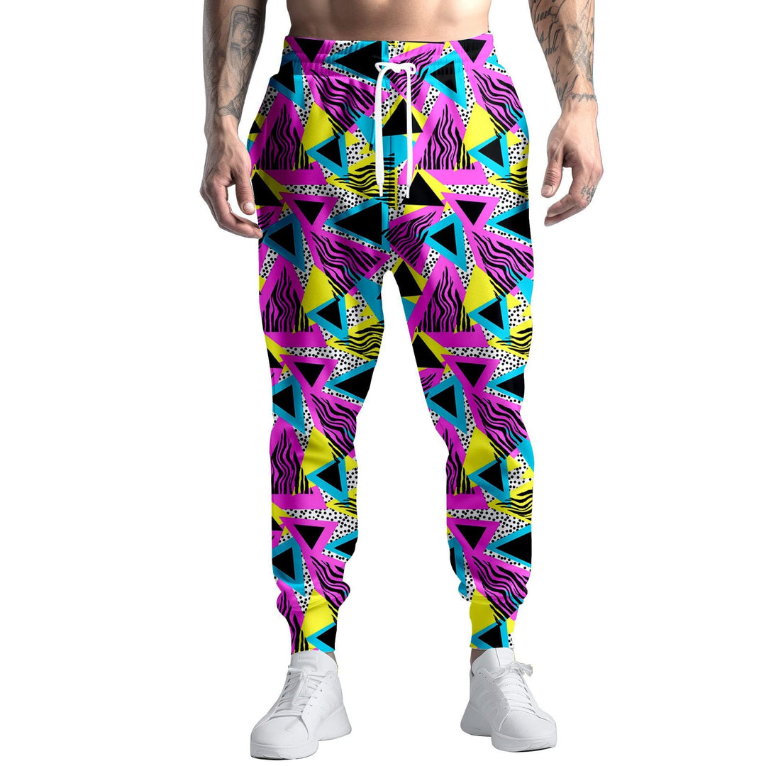 Herren Sportliche Jogginghose mit kreativem Mustermix Echoarchiv