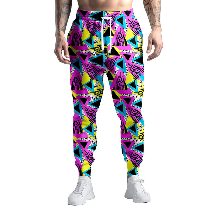 Herren Sportliche Jogginghose mit kreativem Mustermix Echoarchiv