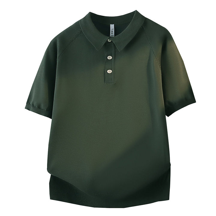 Damen Modisches Kurzarm-Polohemd mit strukturiertem Design Echo Archiv