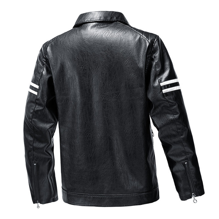 Herren lässige Kunstlederjacke Echoarchiv