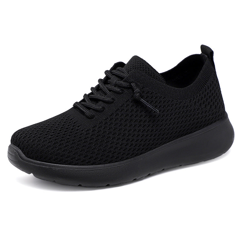 Damen nan gestrickter Slip-On Sneaker mit sockenähnlichem Schaft, elastischer Schnürung und gedämpfter EVA-Sohle Echo Archiv