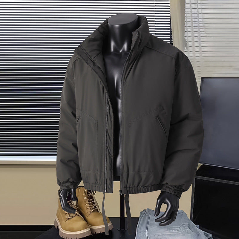 Herren Thermo‑isolierte Kurzblouson‑Jacke mit Stehkragen und Tunnelzugbund Echo Archiv