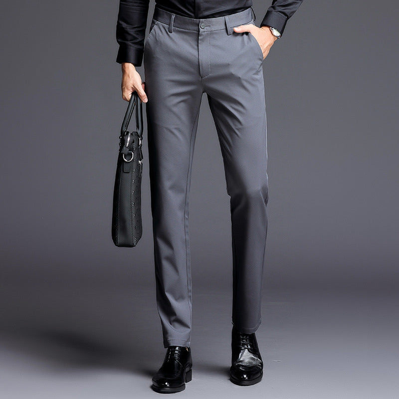 Herren elegante Anzughose mit schmalem Schnitt und praktischen Taschen Echoarchiv