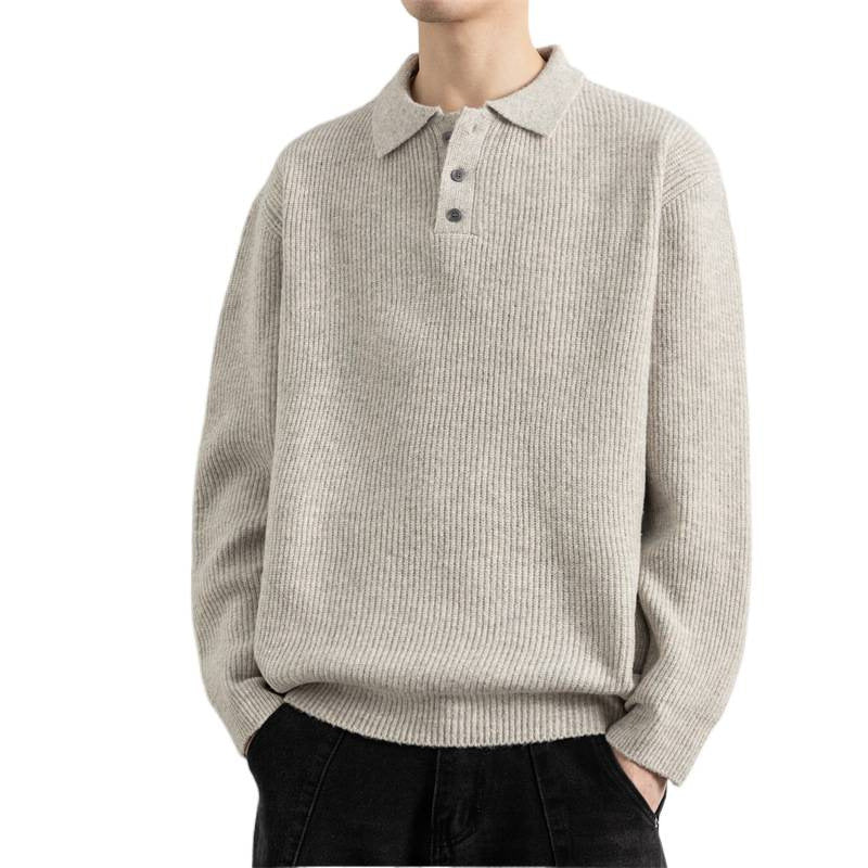 Herrenpullover mit Knopfleiste Echo Archive