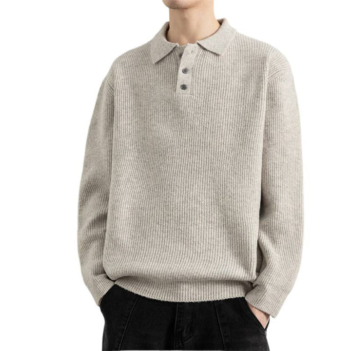 Herrenpullover mit Knopfleiste Echo Archive