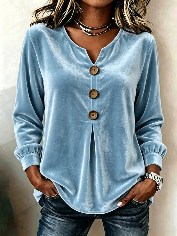 Damen Elegante und komfortable Veloursbluse Echo Archiv