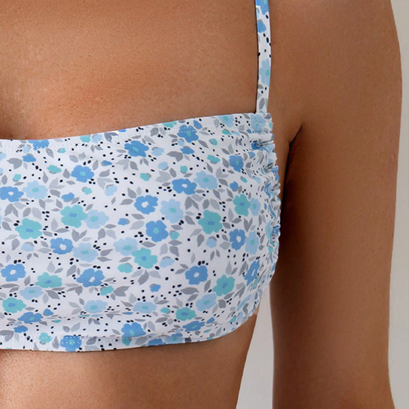 Damen Bikini-Oberteil mit verstellbaren Trägern und floraler Druck Echo Archiv