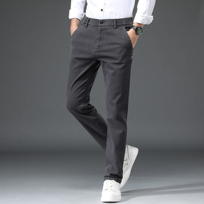 Herren elegante Slim-Fit Freizeithose Echoarchiv