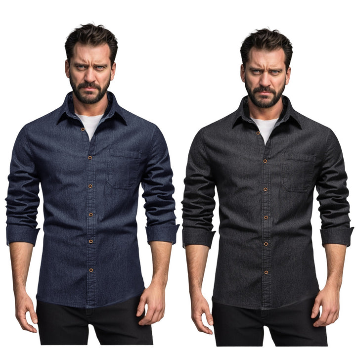 Herren Denim Hemd Echoarchiv