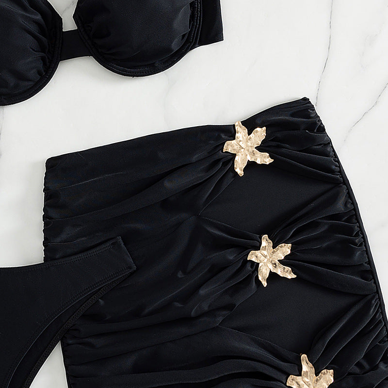 Damen Bikini-Set mit schickem Rock und gepolstertem Oberteil Echo Archiv