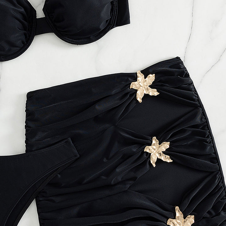 Damen Bikini-Set mit schickem Rock und gepolstertem Oberteil Echo Archiv