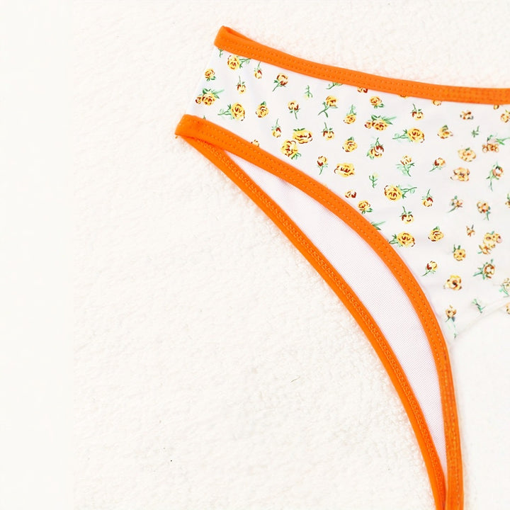 Damen Blumenmuster Bikini mit raffinierter Schnittführung Echo Archiv