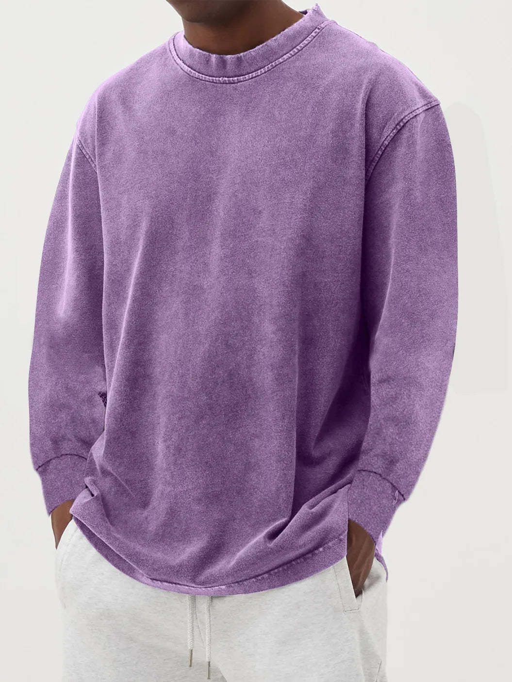 Herren lässiger Oversized Pullover aus angenehmem Baumwollmix Echoarchiv