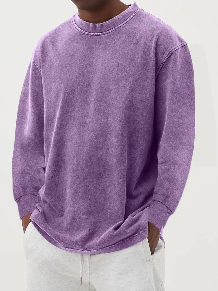 Herren lässiger Oversized Pullover aus angenehmem Baumwollmix Echoarchiv