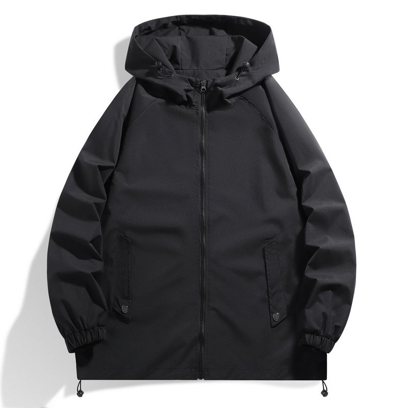 Herren Funktionsjacke mit verstellbarem Kapuzenkragen und elastischen Ärmelbündchen Echoarchiv