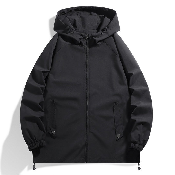 Herren Funktionsjacke mit verstellbarem Kapuzenkragen und elastischen Ärmelbündchen Echoarchiv
