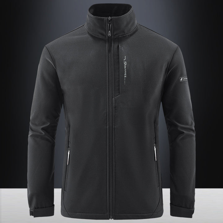 Herren Technische Softshelljacke mit winddichtem Shell, hohem Kragen und Reißverschlusstaschen Echo Archiv