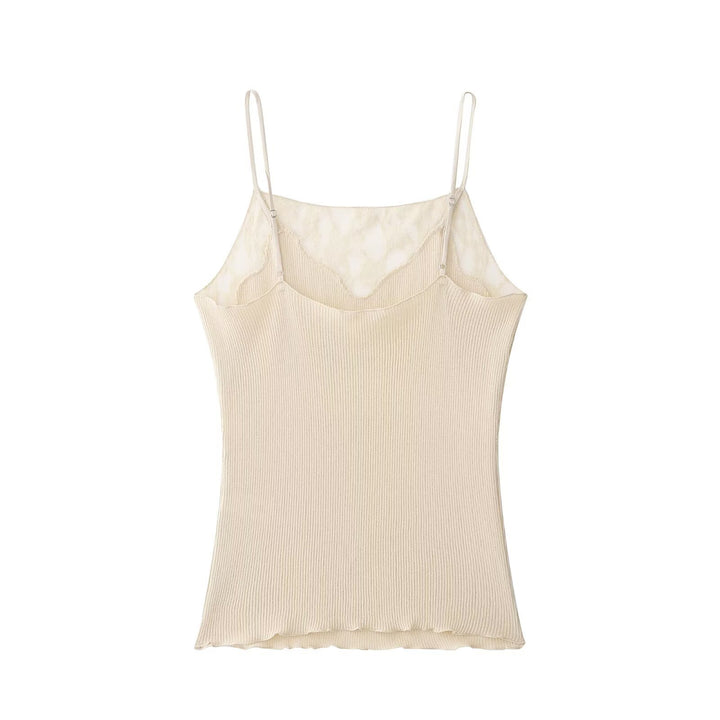 Damen Spitzen-Cami-Top mit zarten Trägern und eleganten Details Echo Archiv