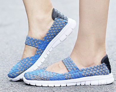 Damen nan elastischer Mary-Jane-Riemchen-Komfortschuh mit gewebtem Stretch-Obermaterial und flexibler Leichtsohle Echo Archiv