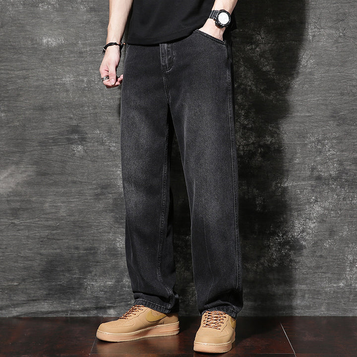Herren Bequeme Loose-Fit Jeans – Vardeno