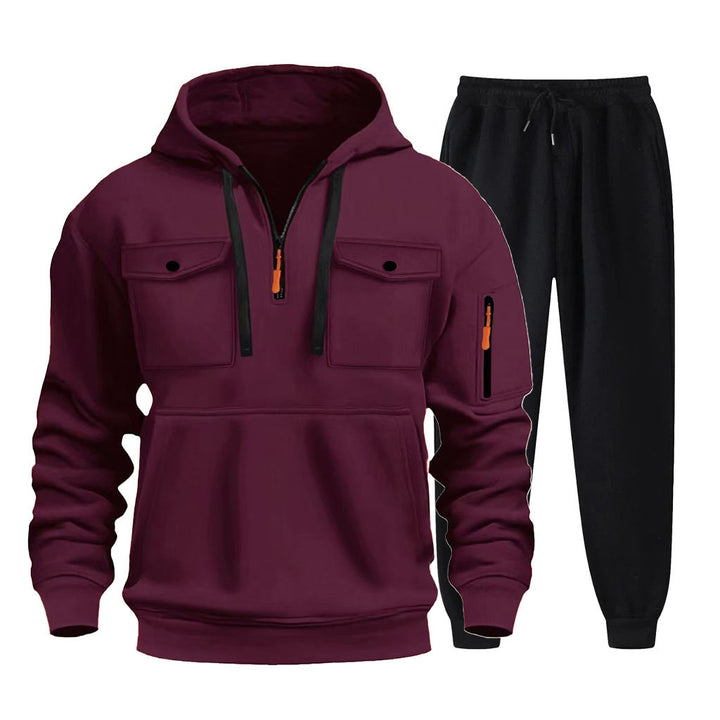 Herren multifunktionale Hoodie und Jogginghose Set Echoarchiv