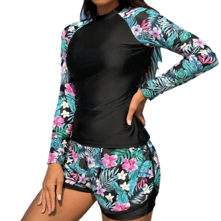 Damen UV-Schutz Surfanzug mit floralem Design Echo Archiv