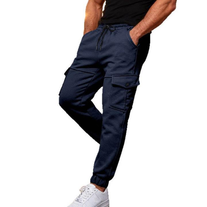 Herren Cargo-Jogginghose mit verstellbarem Bund und seitlichen Taschen Echoarchiv