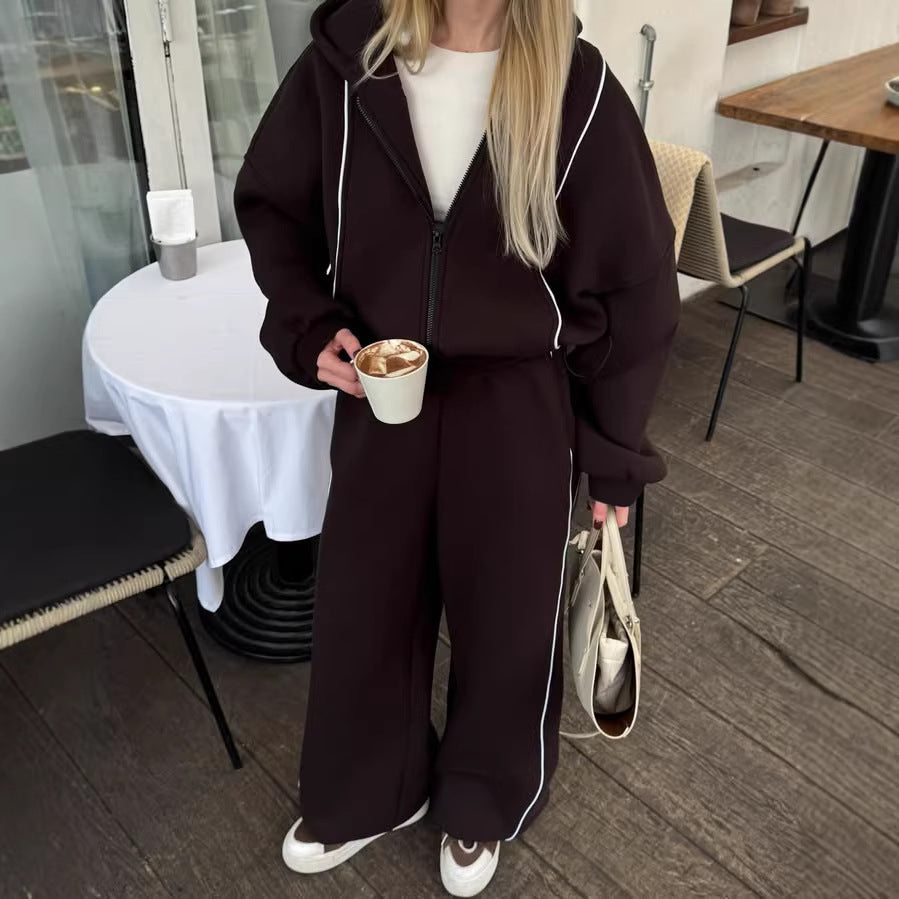 Damen Bequemer Oversized Jogginganzug Echo Archiv