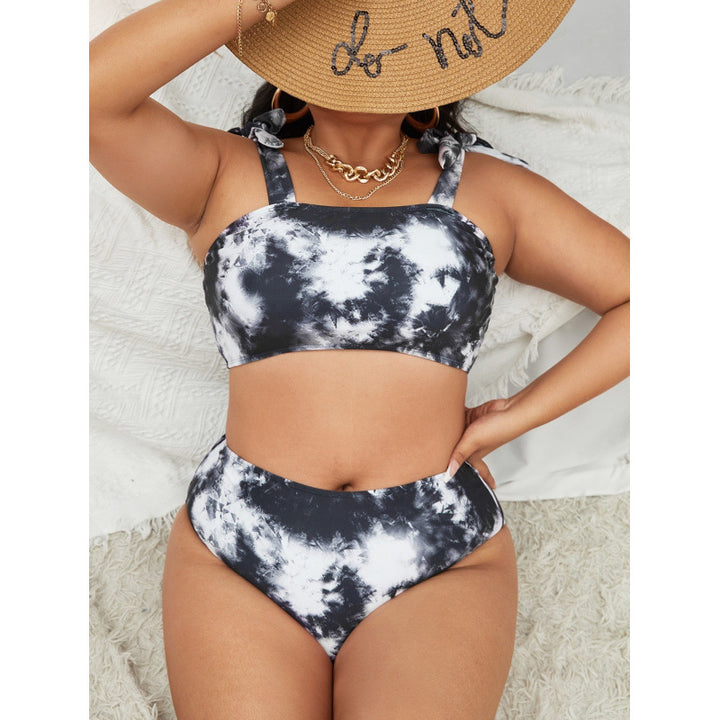 Damen Bikini-Set mit hohem Bund und trendy Crop-Oberteil Echo Archiv