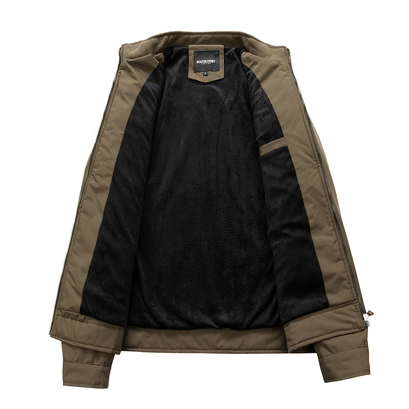 Herren Softshell-Outdoorjacke mit Stehkragen wasserabweisend und vier Reißverschlusstaschen Echoarchiv
