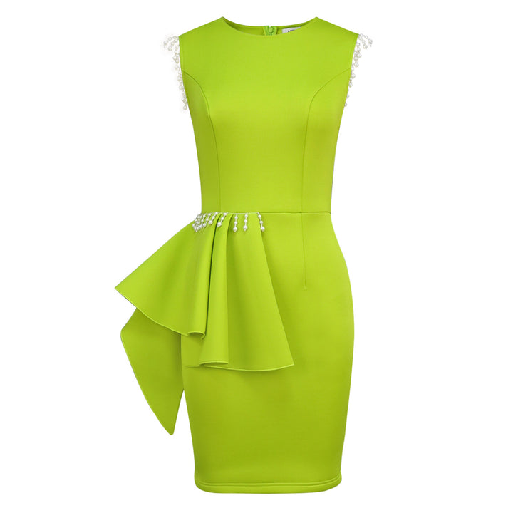Damen Elegantes Cocktailkleid mit voluminösem Rüschenelement Echo Archiv
