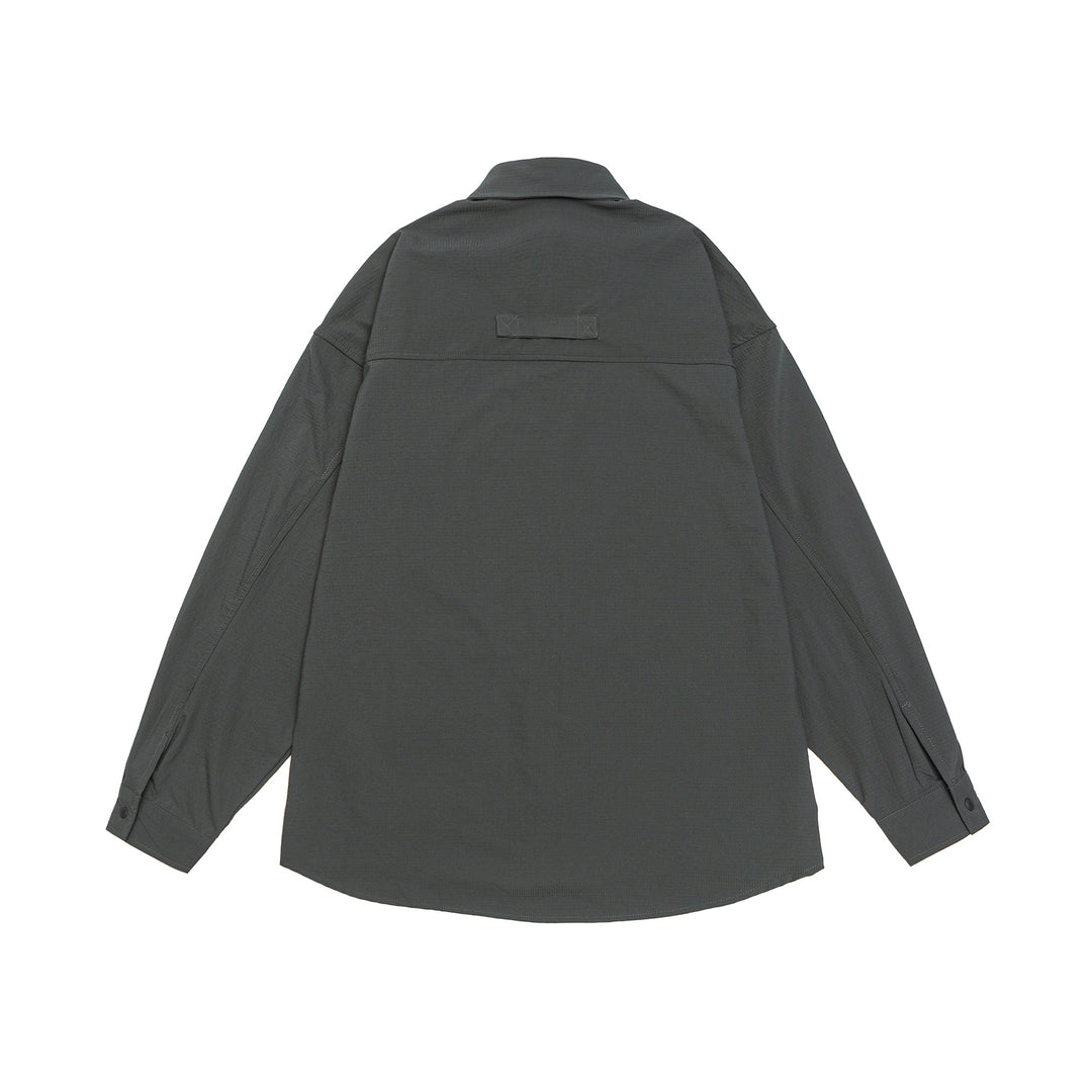 Herren Overshirt-Jacke mit Druckknopffront und doppelten aufgesetzten Taschen Echoarchiv