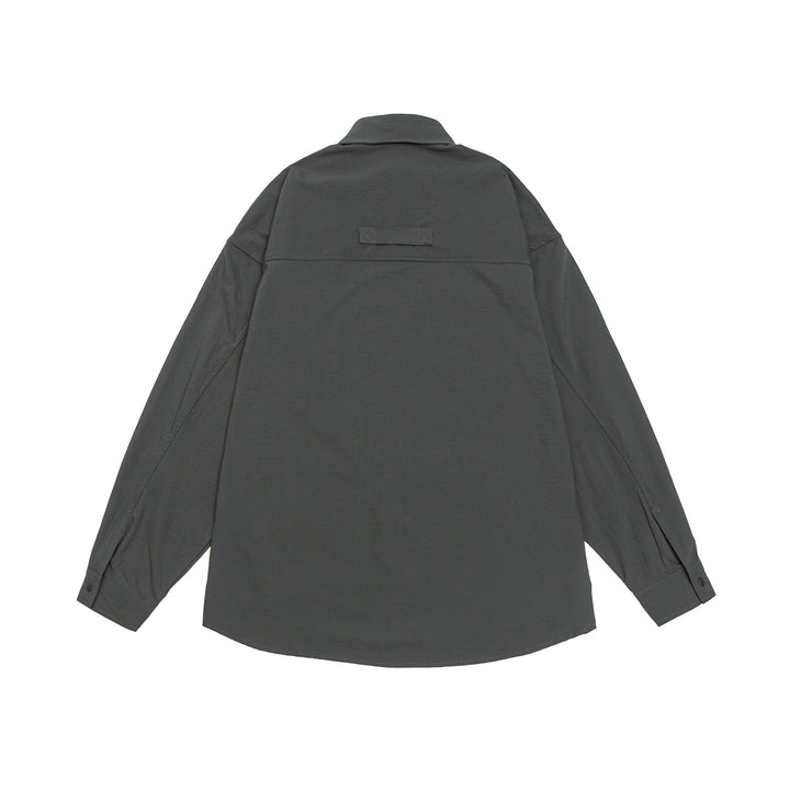 Herren Overshirt-Jacke mit Druckknopffront und doppelten aufgesetzten Taschen Echoarchiv