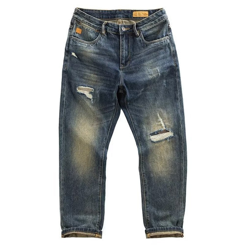Herren Legere Denim-Jeans im Used-Look Echo Archiv
