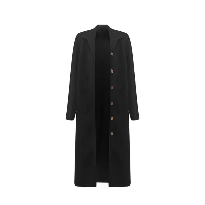 Damen Longline-Mantel mit Hemdkragen und Oversize-Silhouette Echoarchiv