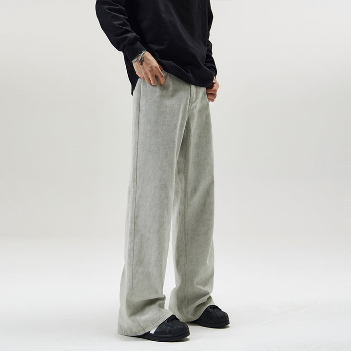 Herren Baggy-Jeans im Culotte-inspirierten Schnitt aus stonewashed Denim Echo Archiv