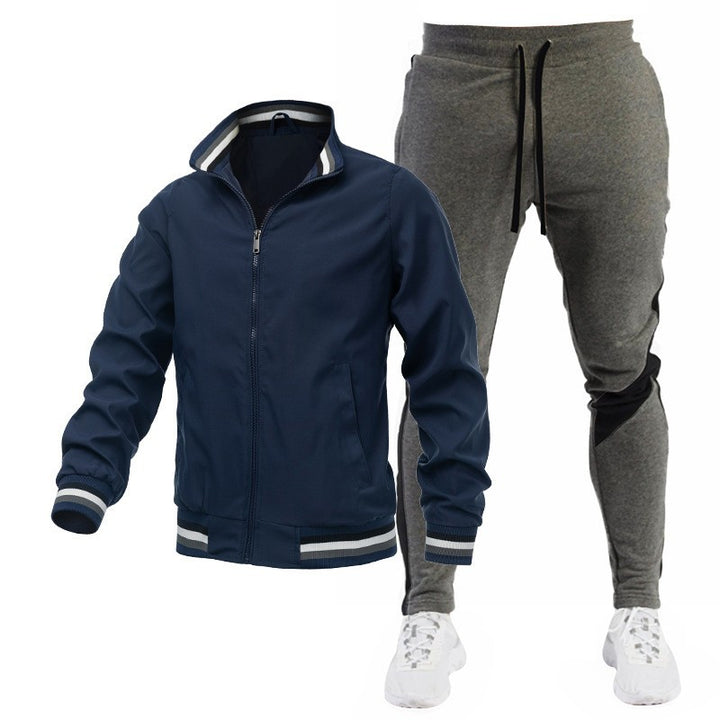 Herren Sportliches Trackjacke und Jogginghose Set Echo Archiv