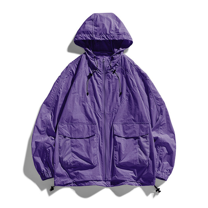 Damen Leichte Outdoor-Jacke mit Kapuze und Taschen Echo Archiv