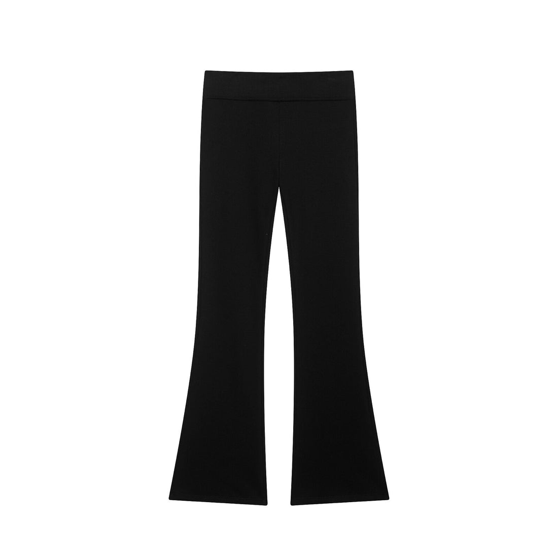 Damen Hochtaillierte Stretch-Flared-Hose mit weitem Schlag und elastischem Bund Echo Archiv
